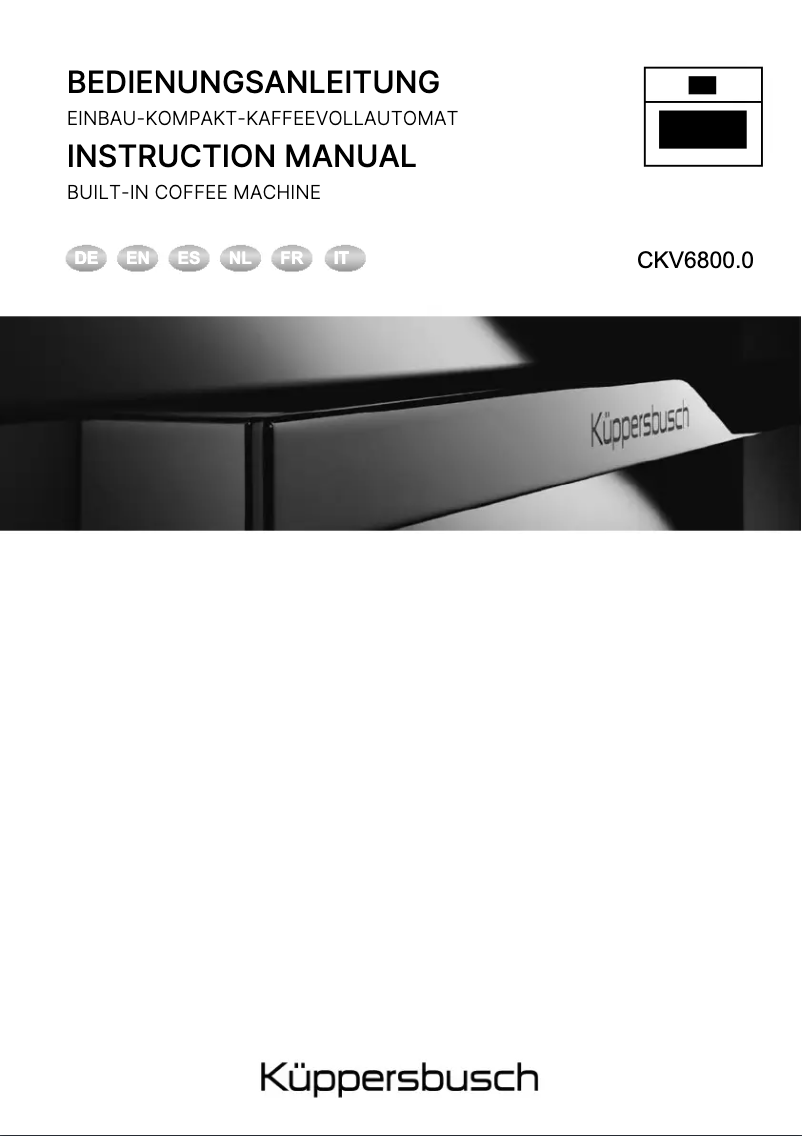 Image de la première page du manuel de l'appareil CKV6800.0S