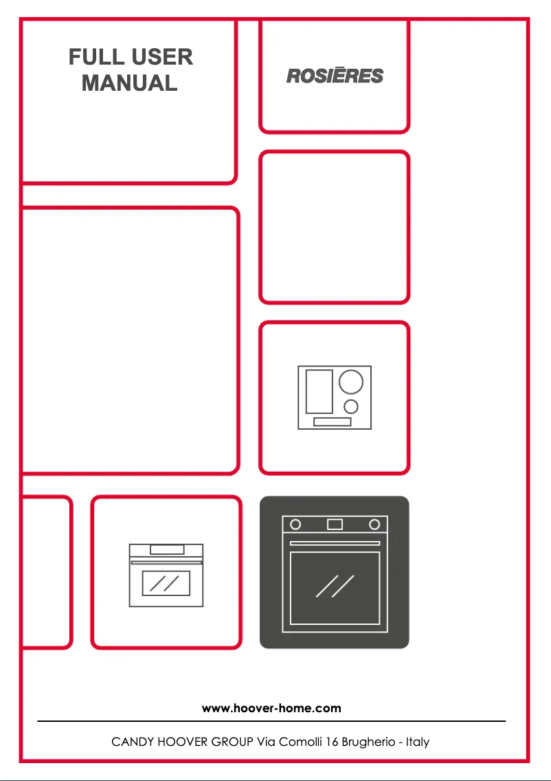 Page 1 de la notice Manuel utilisateur Rosieres RO6 T3T1CTB1