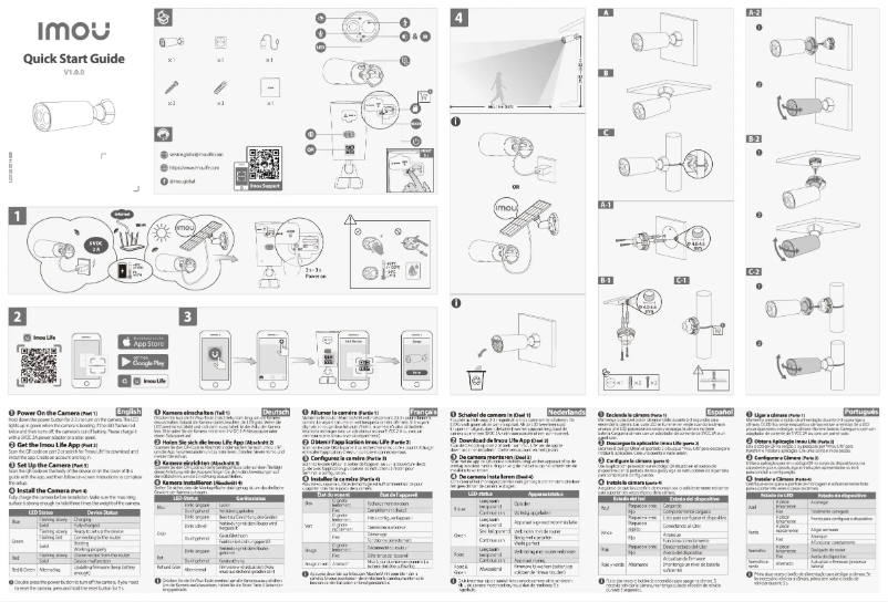 Page 1 de la notice Manuel utilisateur Imou Cell 3C