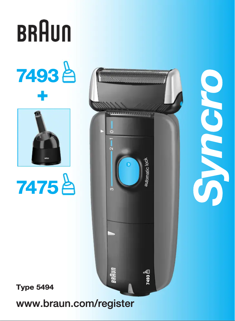 Page n°1 - Manuel utilisateur Braun Syncro 7493