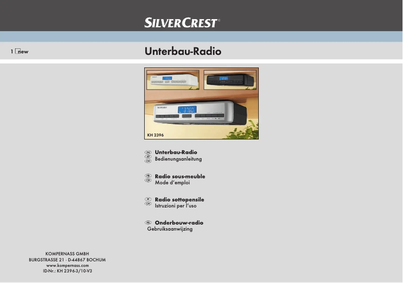 Image de la première page du manuel de l'appareil KH 2396