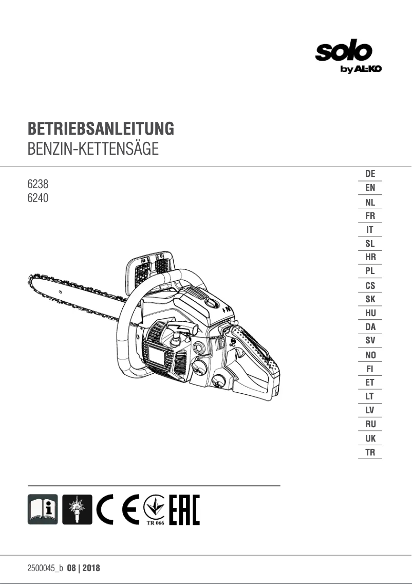 Page n°1 - Manuel utilisateur AL-KO Solo 6240
