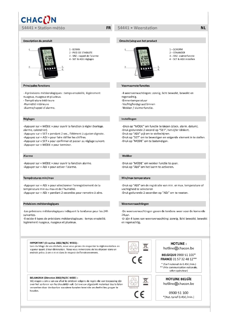 Image de la première page du manuel de l'appareil 54441