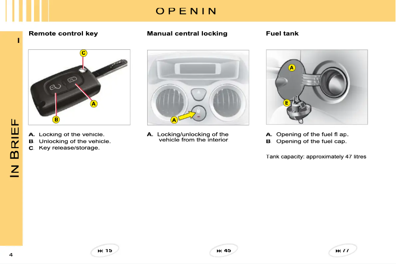 Página 1 del manual Manual de usuario Citroën C3 (2016)