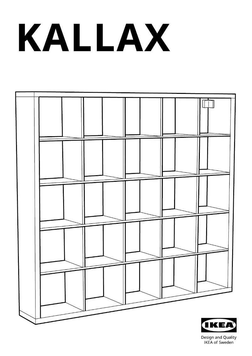 Image de la première page du manuel de l'appareil KALLAX 904.779.36
