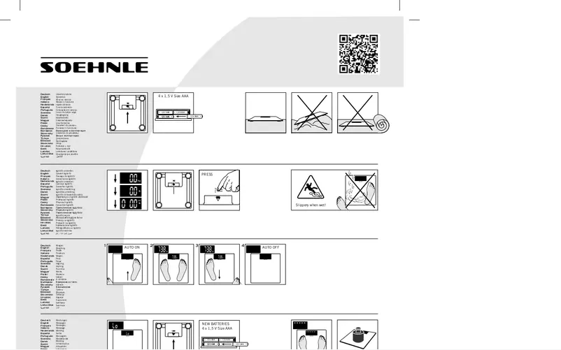Page 1 de la notice Manuel utilisateur Soehnle Magia White
