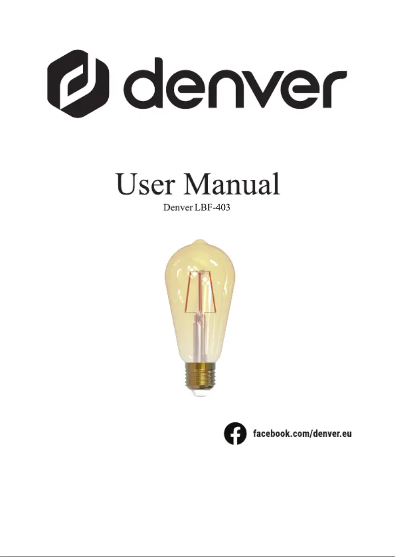 Página 1 del manual Manual de usuario Denver LBF-403