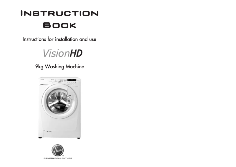 Page n°1 - Manuel utilisateur Hoover VHD 944D