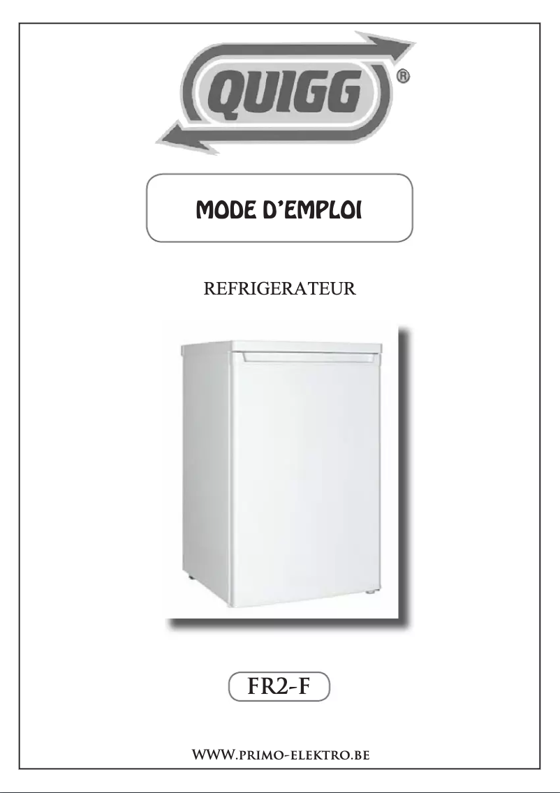 Page 1 de la notice Manuel utilisateur Quigg FR2