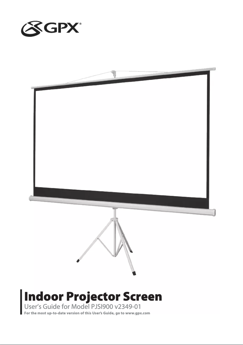 Page n°1 - Manuel utilisateur GPX PJSI900