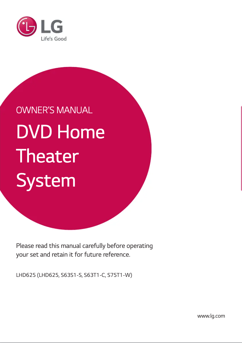 Imagen de la primera página del manual del dispositivo LHD625