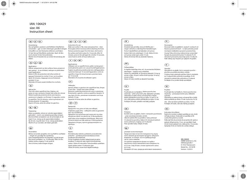 Page n°1 - Manuel utilisateur Ordex Z31947B