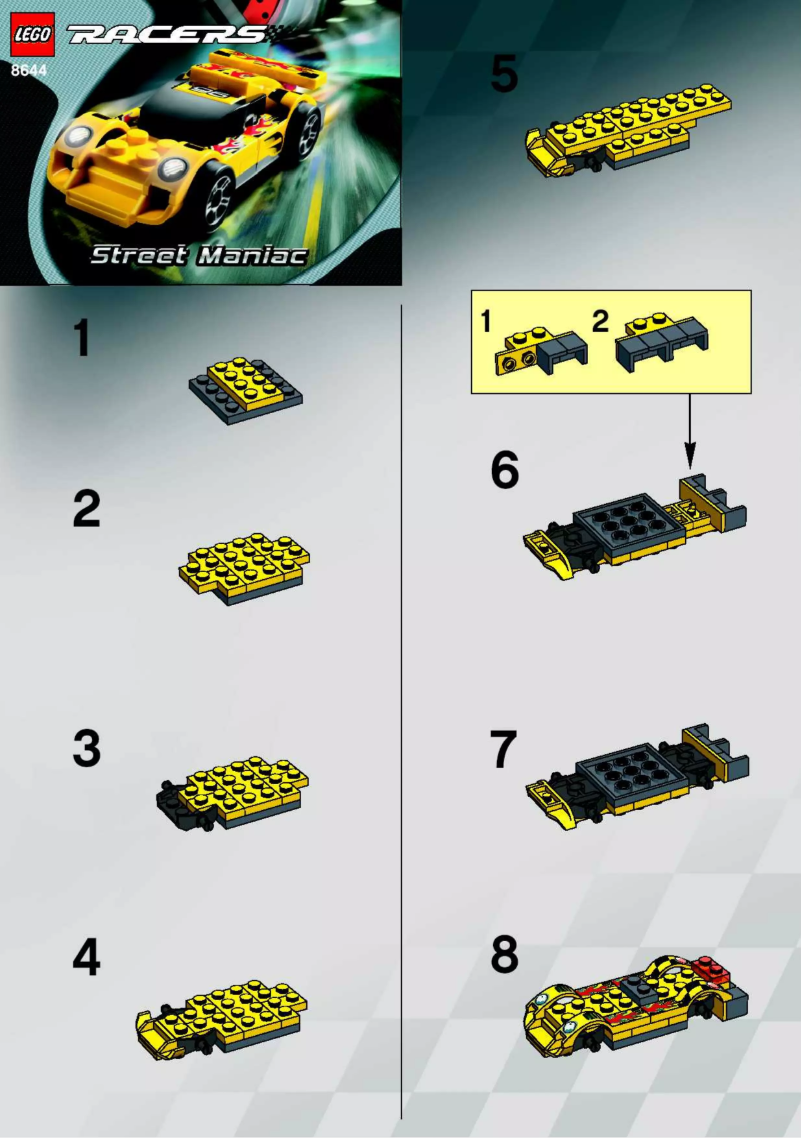 Image de la première page du manuel de l'appareil Racers 8644