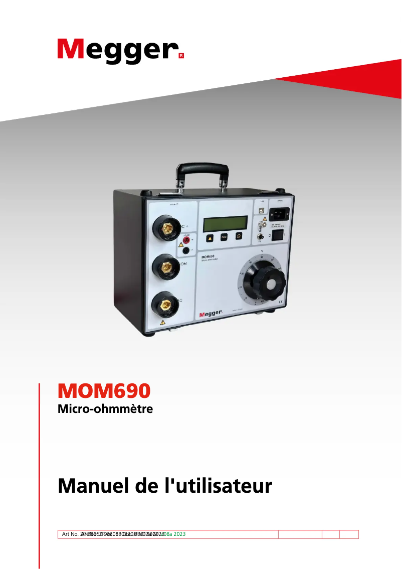 Image de la première page du manuel de l'appareil MOM690