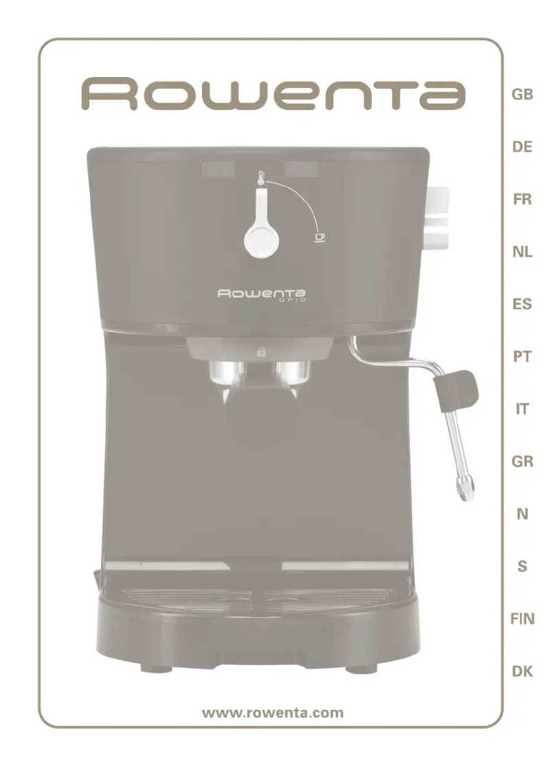 Página 1 del manual Manual de usuario Rowenta ES 3200