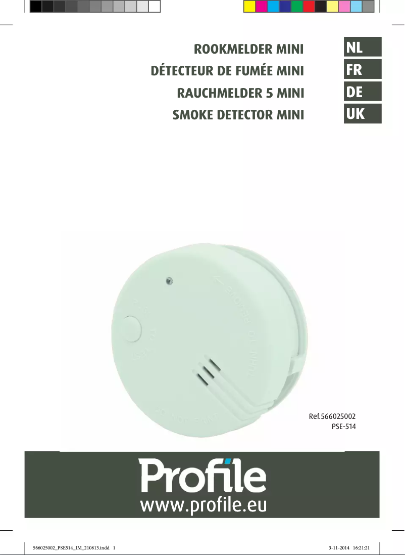 Page n°1 - Manuel utilisateur Profile PSE-514