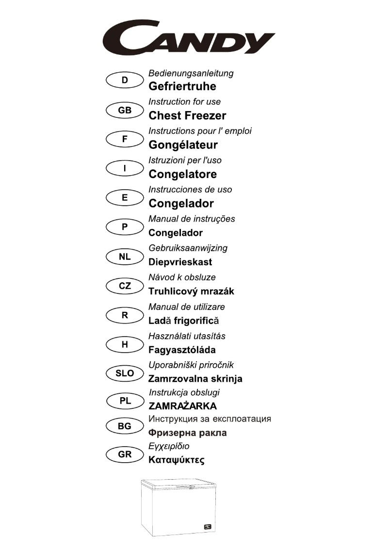 Page 1 de la notice Manuel utilisateur Candy CCHE 200EU