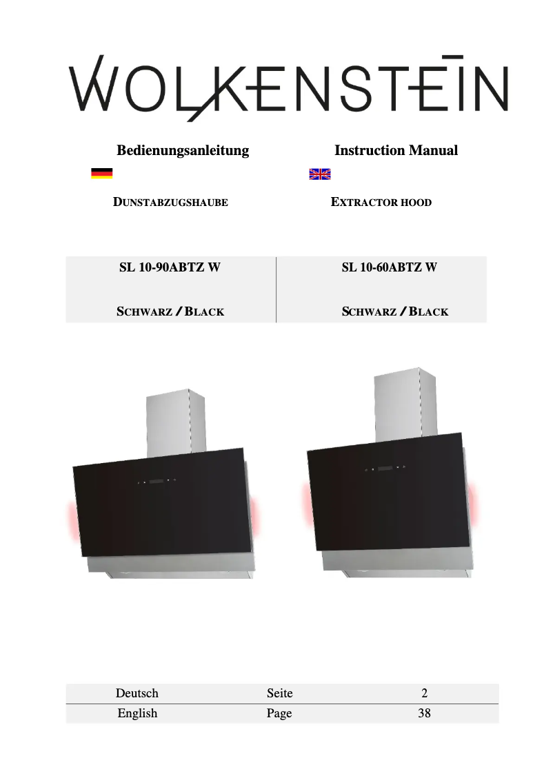 Page n°1 - Manuel utilisateur Wolkenstein W10-90 ABTZ