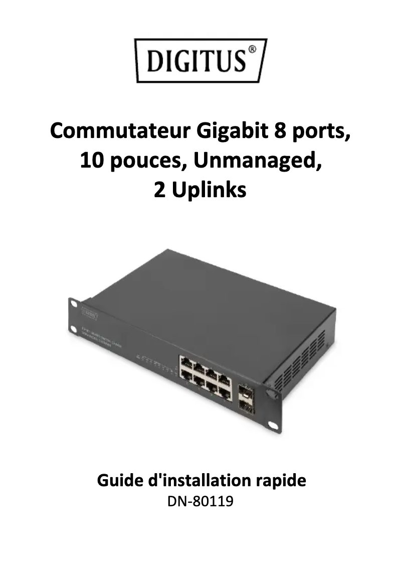 Page n°1 - Manuel utilisateur Digitus DN-80119