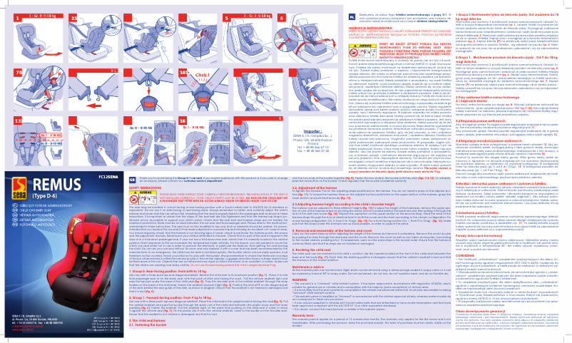 Page n°1 - Manuel utilisateur Sena Remus