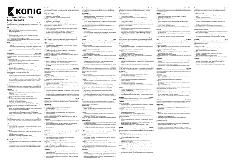 Página 1 del manual Manual de usuario Konig CSSCK200