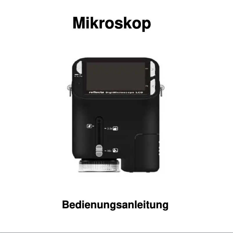 Image de la première page du manuel de l'appareil DigiMicroscope LCD
