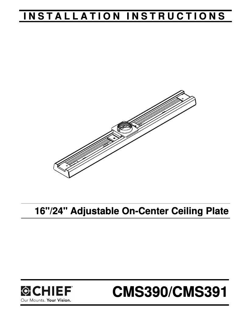 Page n°1 - Manuel utilisateur Chief CMS394