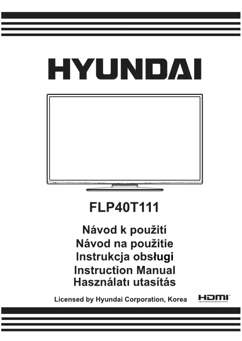 Page 1 de la notice Manuel utilisateur Hyundai FLP40T111
