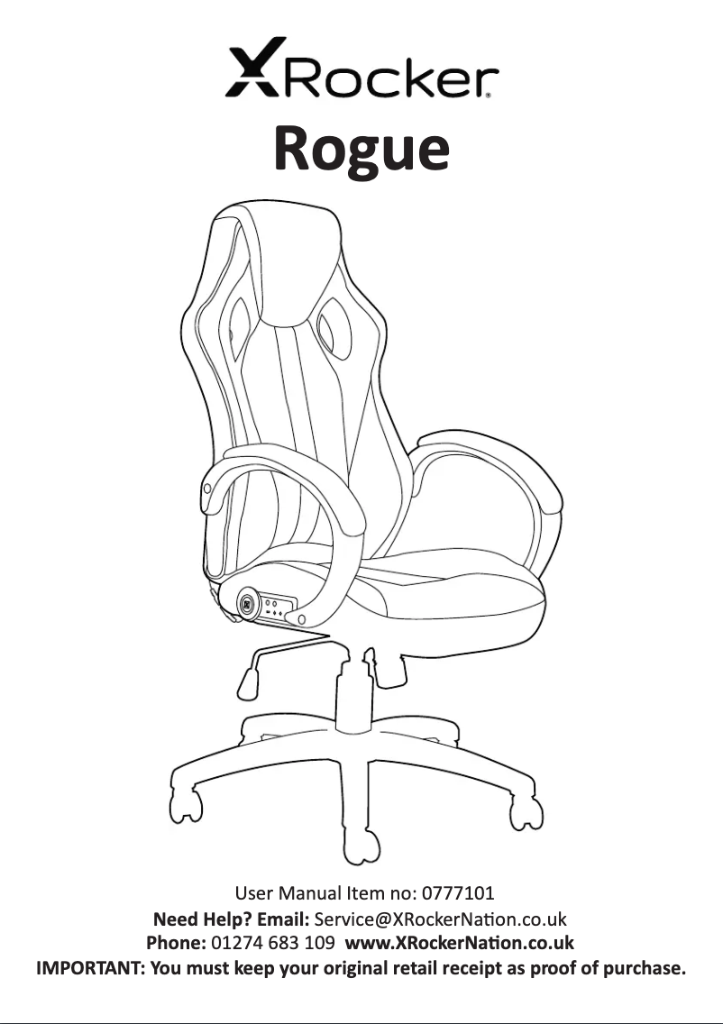 Page n°1 - Manuel utilisateur X Rocker Rogue