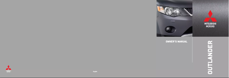 Page 1 de la notice Manuel utilisateur Mitsubishi Outlander (2008)