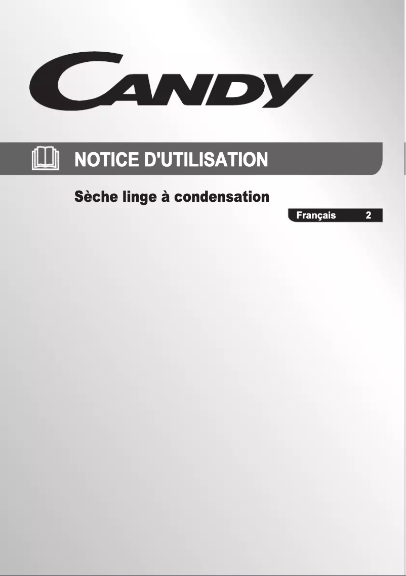 Page n°1 - Manuel utilisateur Candy SLC D81BS-47