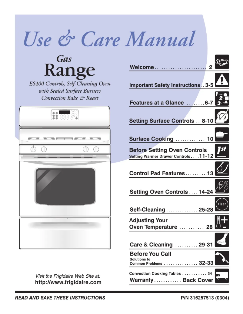 Image de la première page du manuel de l'appareil PLGF389CC