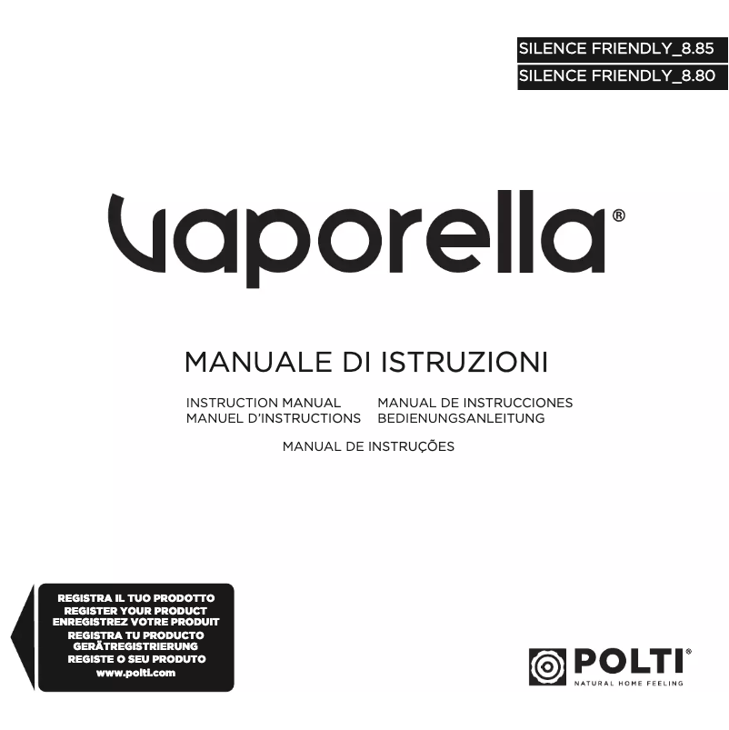 Página 1 del manual Manual de usuario Polti Silence Friendly 8.80