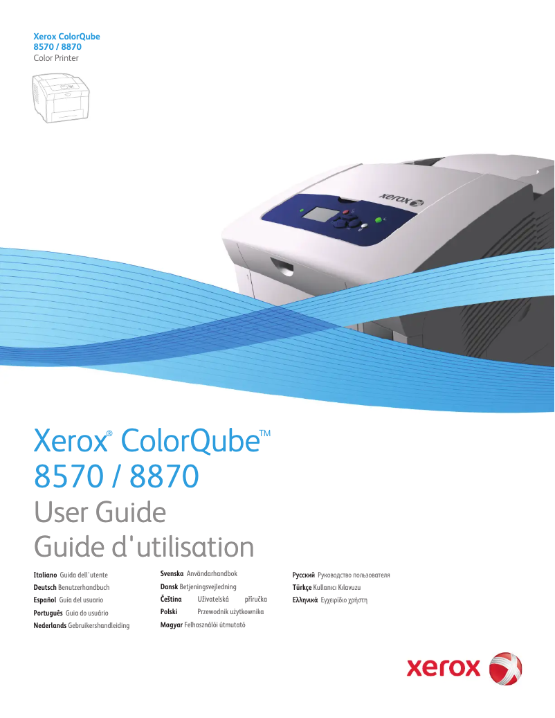 Page n°1 - Manuel utilisateur Xerox ColorCube 8870