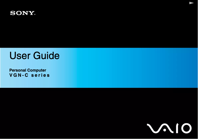 Page n°1 - Manuel utilisateur Sony Vaio VGN-C2SR