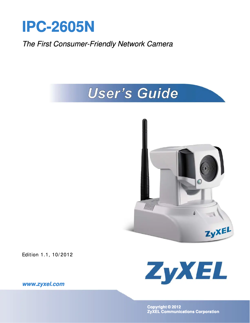 Image de la première page du manuel de l'appareil IPC-2605N