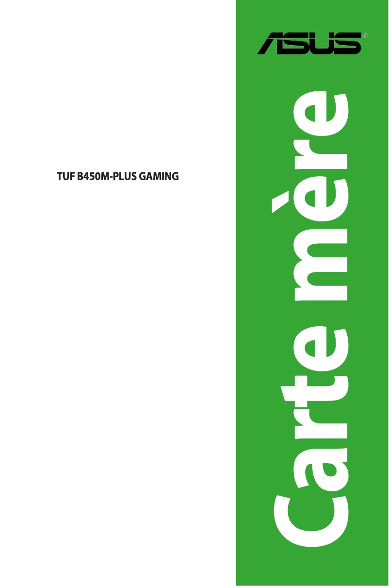 Page 1 de la notice Manuel utilisateur Asus TUF B450M-Plus
