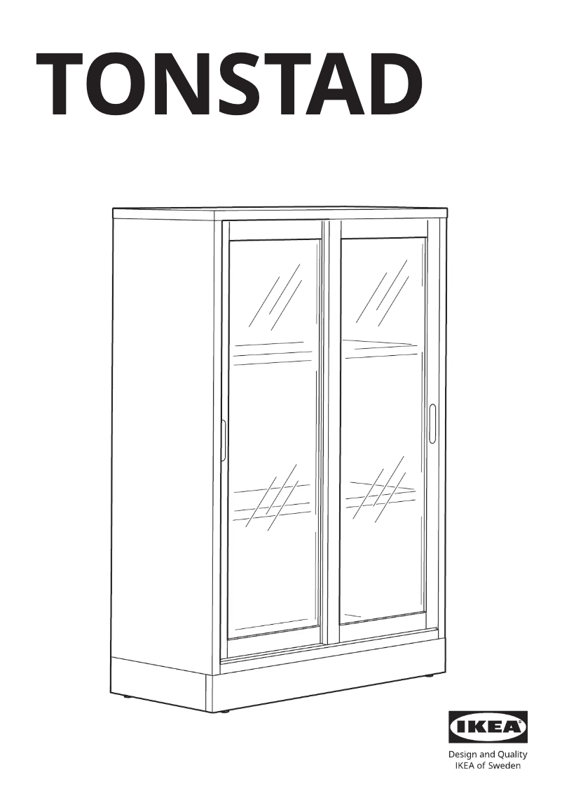 Page 1 de la notice Manuel utilisateur Ikea TONSTAD 004.892.84