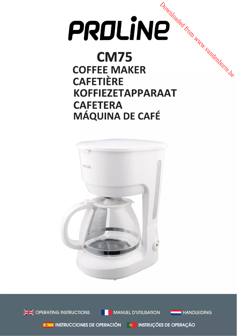 Page 1 de la notice Manuel utilisateur Proline CM75