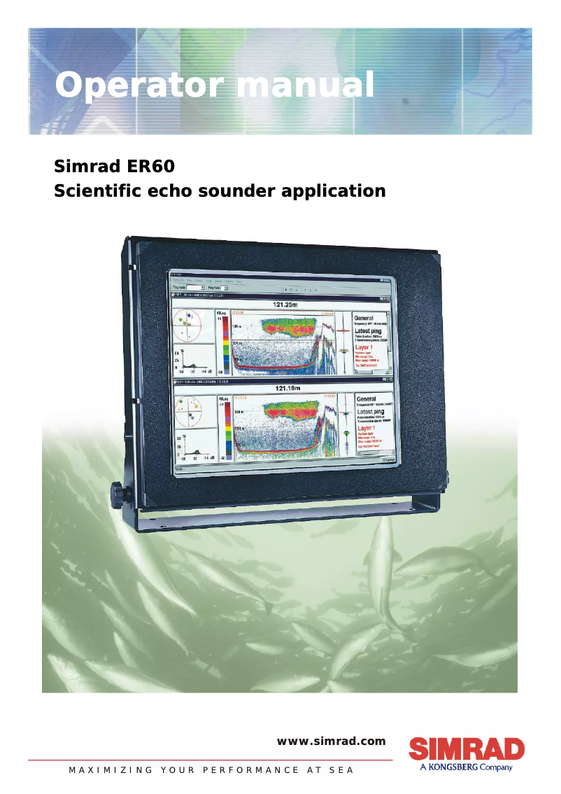 Page n°1 - Manuel utilisateur Simrad ER60