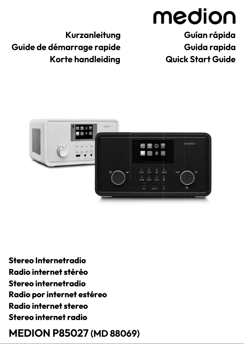 Page n°1 - Manuel utilisateur Medion P85027
