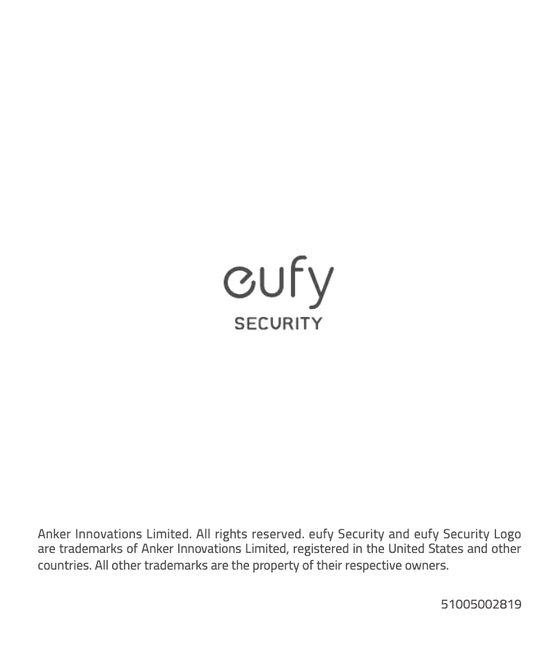 Page 1 de la notice Manuel utilisateur Eufy Eufycam 2 Pro
