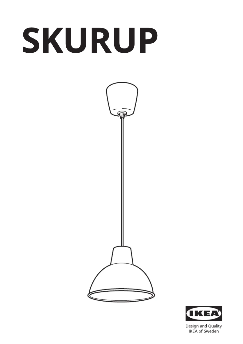 Page 1 de la notice Manuel utilisateur Ikea SKURUP 705.445.12