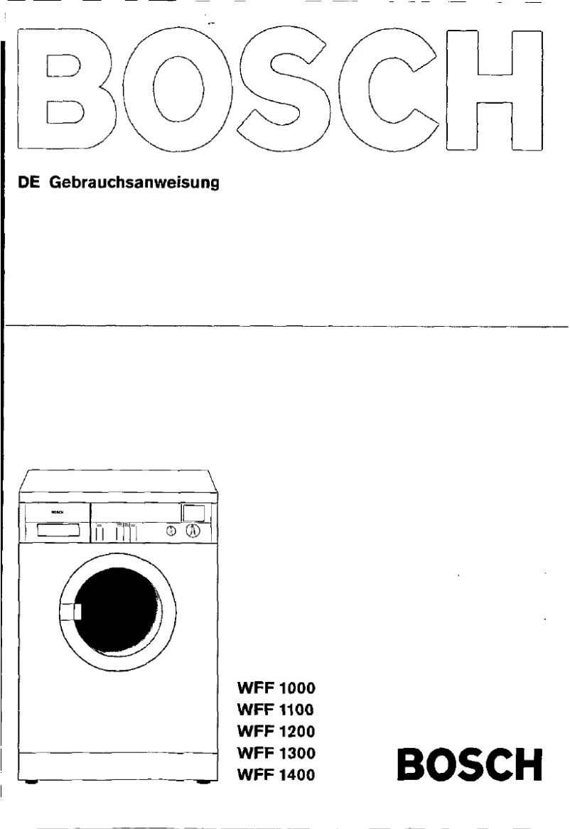 Image de la première page du manuel de l'appareil WFF1400SN