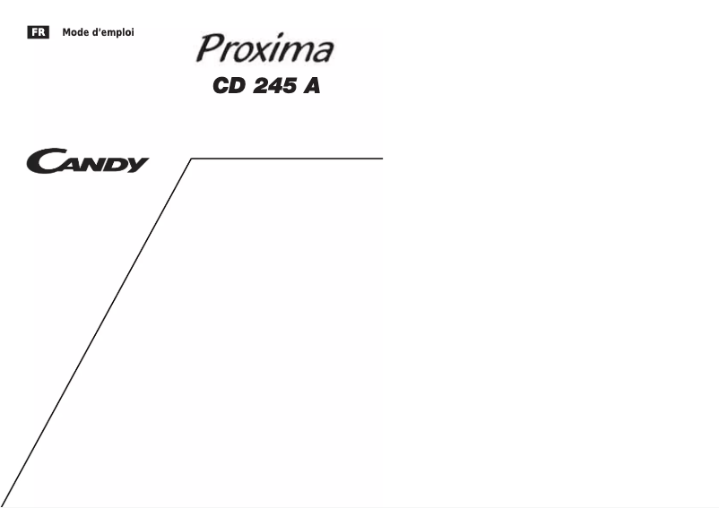 Page 1 de la notice Manuel utilisateur Candy LS CD 245AFR