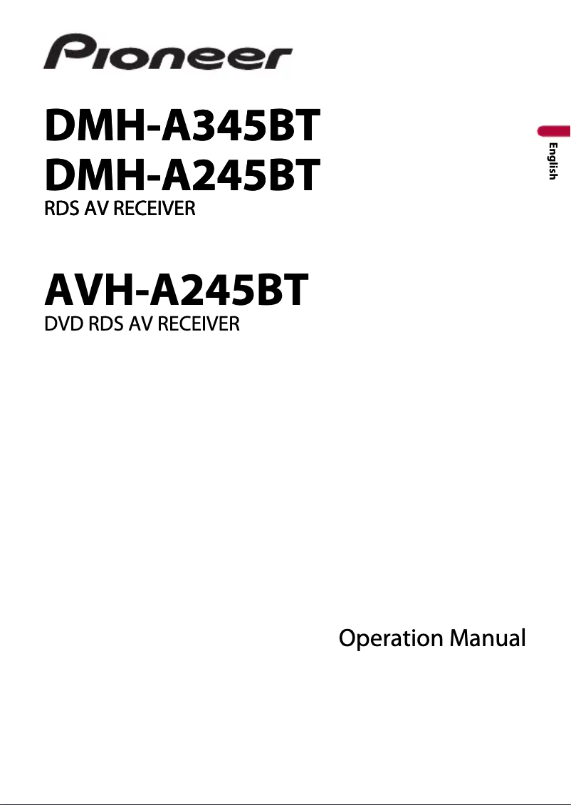 Page n°1 - Manuel utilisateur Pioneer DMH-A345BT