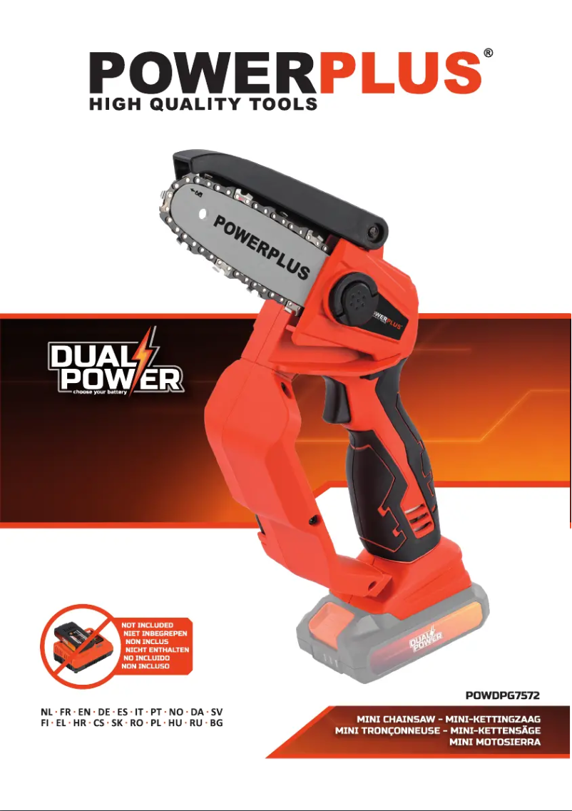 Page n°1 - Manuel utilisateur PowerPlus POWDPG7572