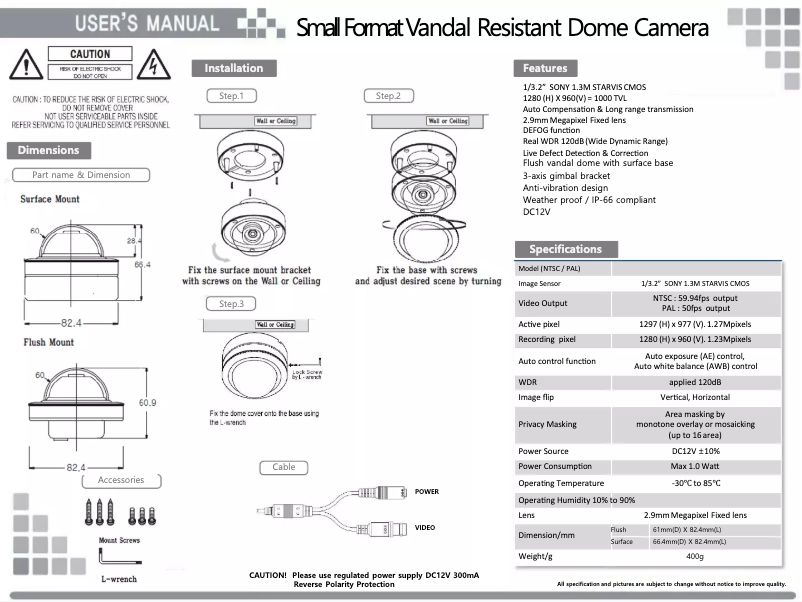 Image de la première page du manuel de l'appareil CDC3129VW