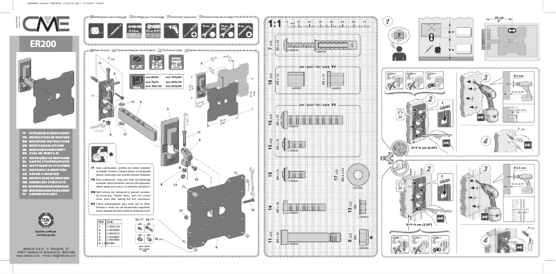 Page 1 de la notice Manuel utilisateur Meliconi CME ER200