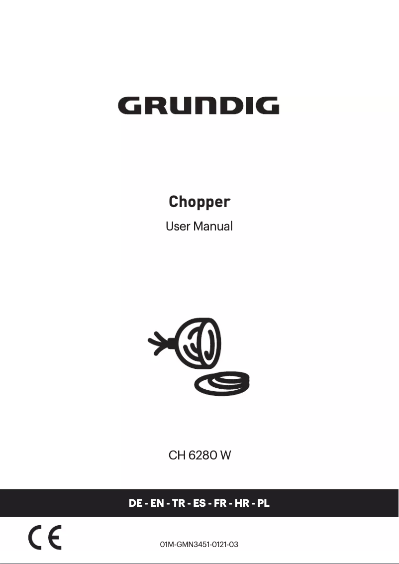 Page 1 de la notice Manuel utilisateur Grundig CH 6280 W